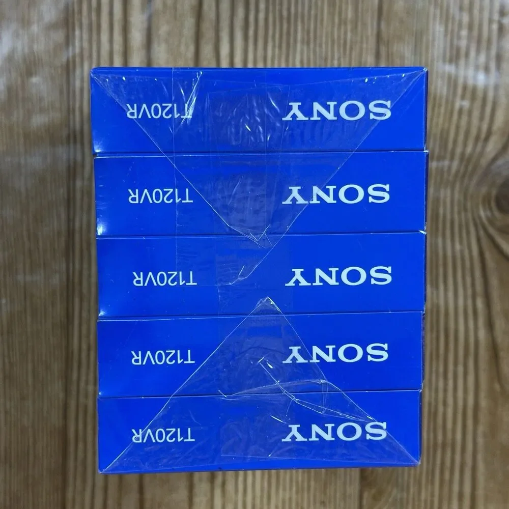 Sony Premium T-120 6‎ Hrs Blank VHS VCR Tapes  5 Pack New